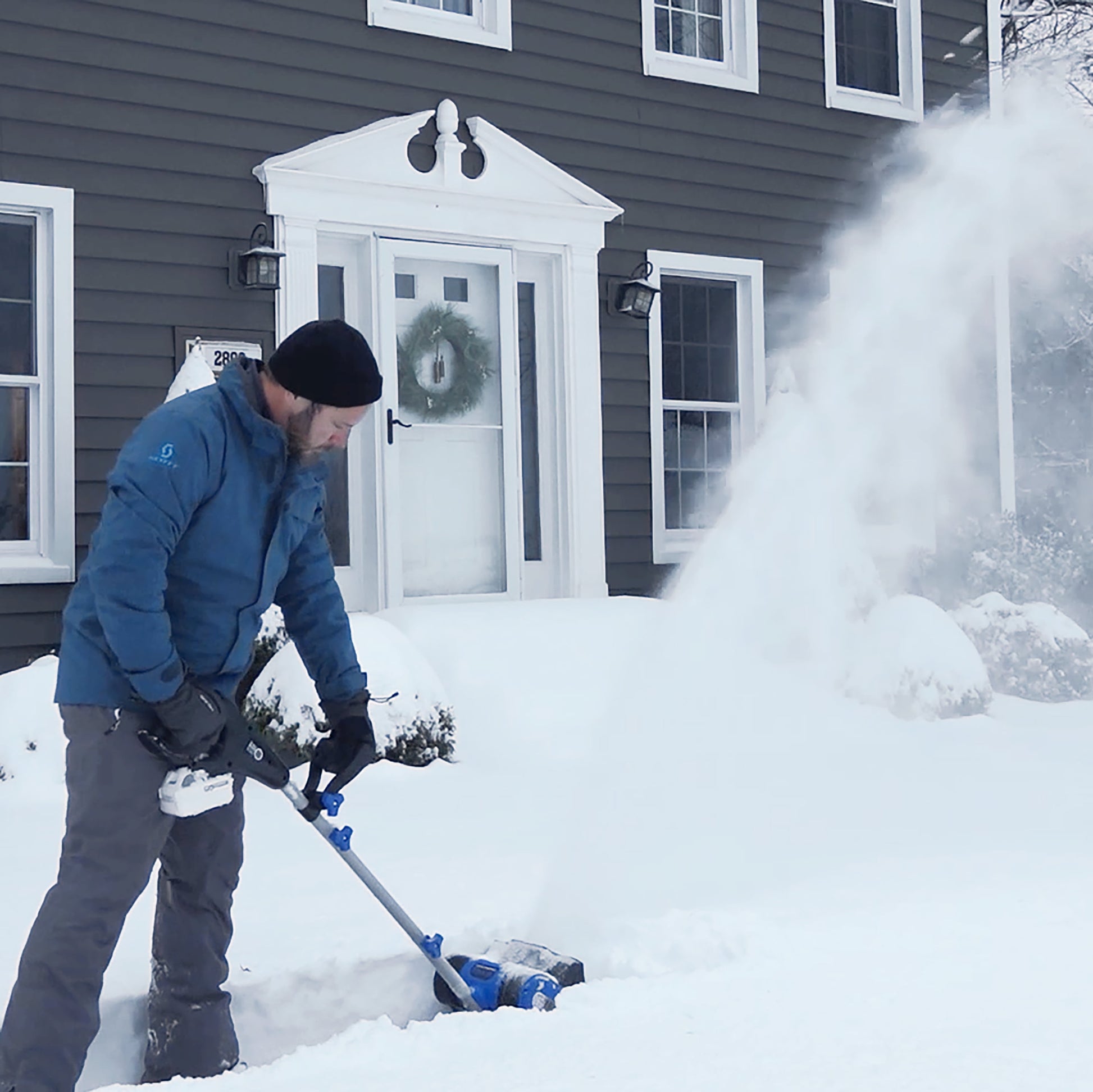 24V 10-Inch Cordless Snow Shovel, 5.0-Ah Battery & Charger