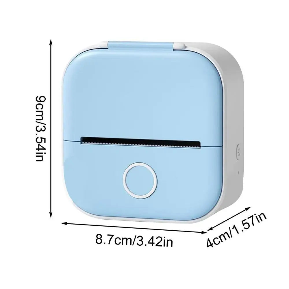 T02 Portable Mini Wireless Thermal Pocket Printer Self-Adhesive Stickers Use for DIY