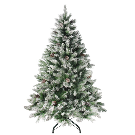 Medium Flocked Angel Pine Artificial Christmas Tree - 6' - Unlit