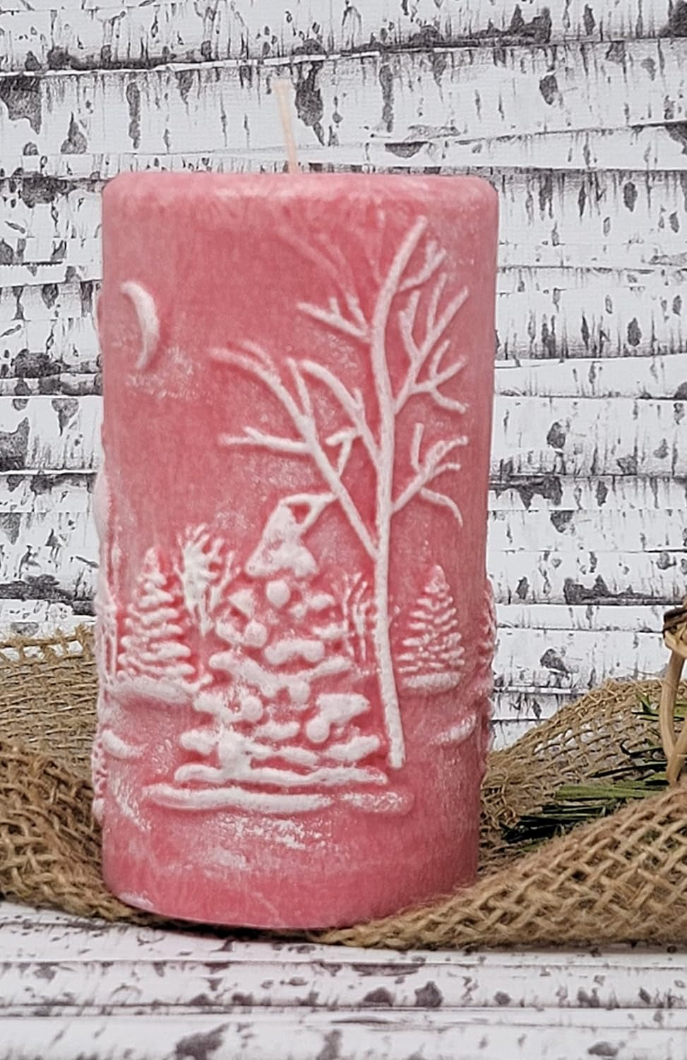 Christmas Scene Candle | Christmas Candle | Holiday Candle | Design Candle (Green)