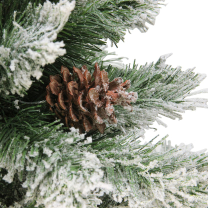 Medium Flocked Angel Pine Artificial Christmas Tree - 6' - Unlit