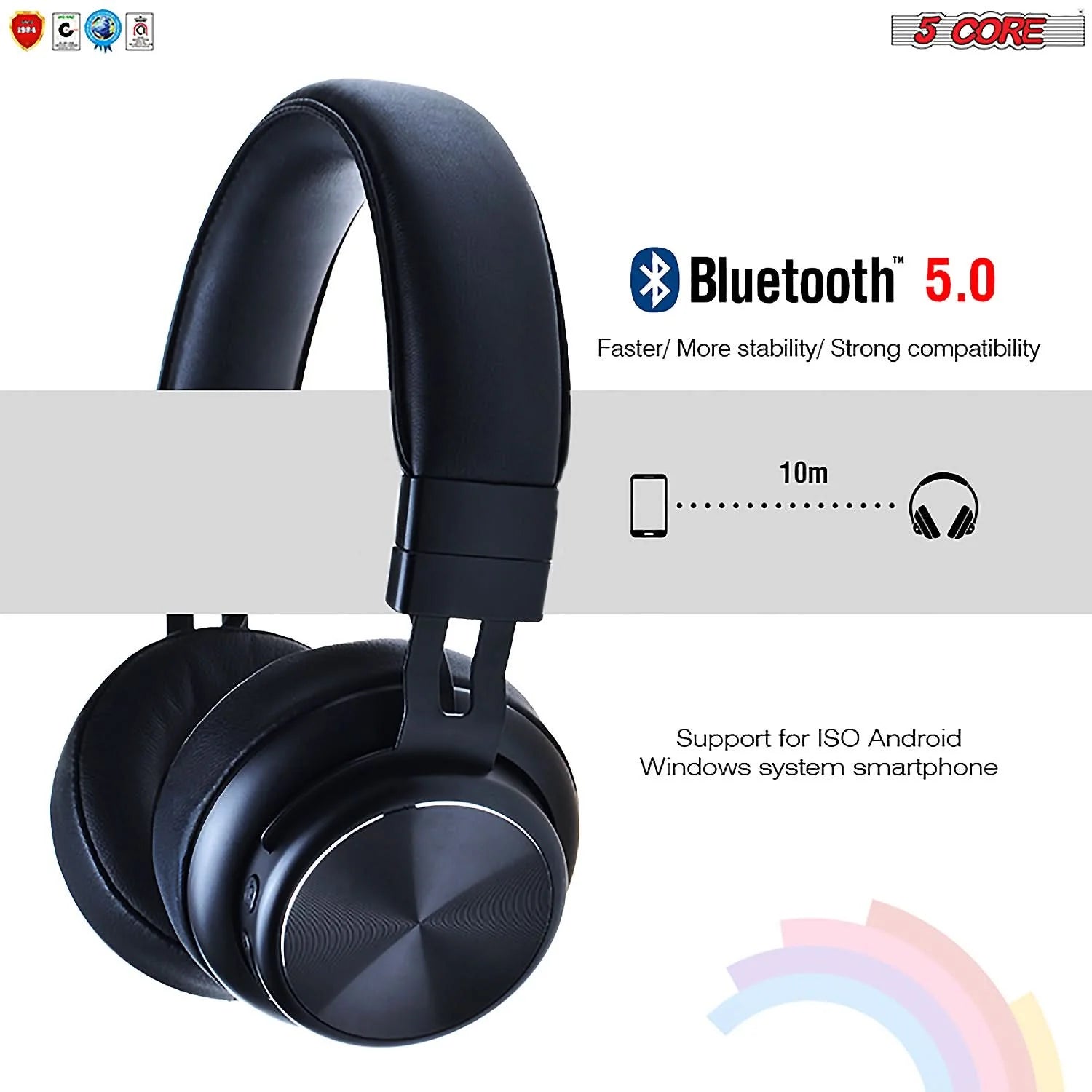 5Core Bluetooth Headphones Wireless Noise Cancelling Audifonos Inalambricos