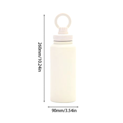 For Magsafe 1L/950ML Insulated Bottle Water Bottle with Rotating Phone Holder Thermal Water Cup Thermal Mug for Outdoor Sports