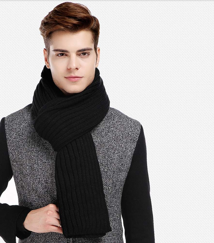 Women and Mens Winter Thick Cable Knit Wrap Chunky Long Warm Scarf