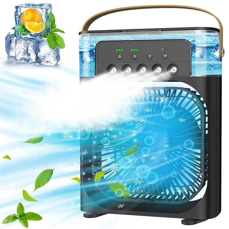 Stand Fan Air Cooler Heating Dissipation Portable Air Cooling with Ice Air Cooler