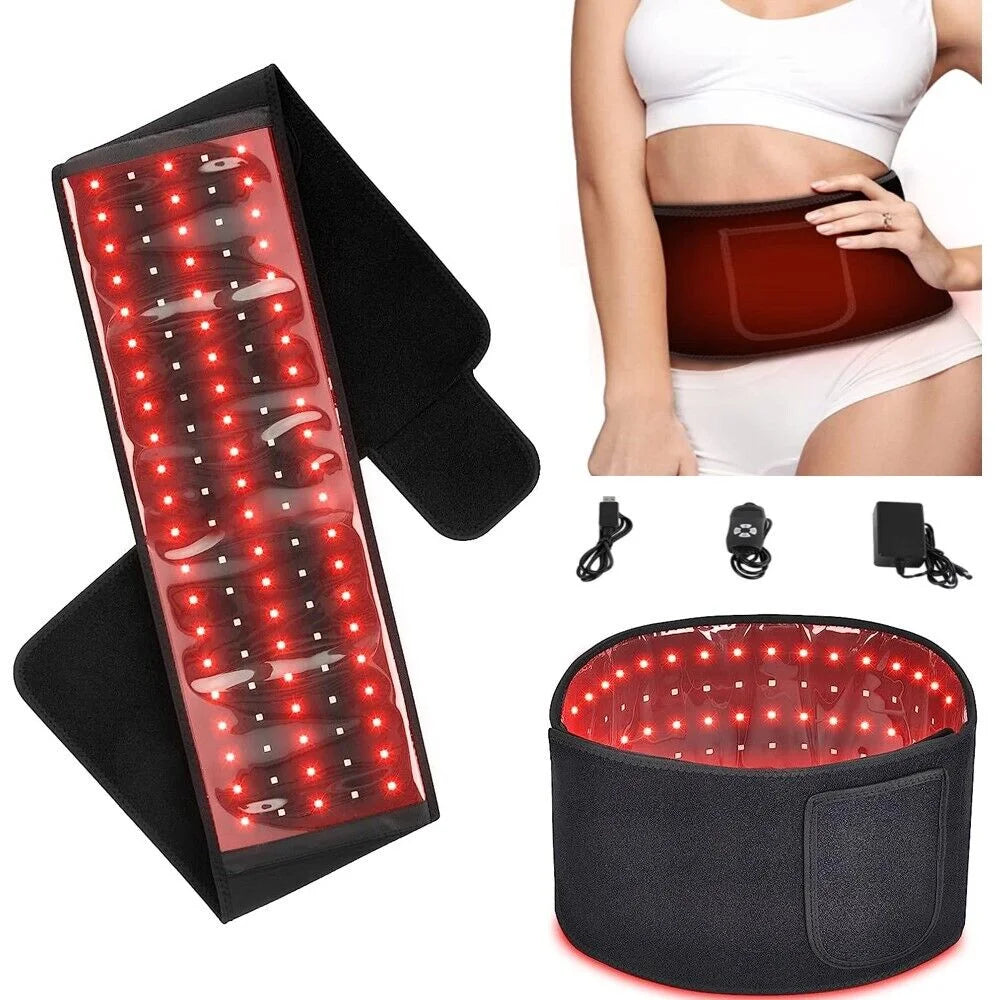 2 in 1 Laser Lipo LED Red Light Therapy Belt Pain Relief near Infrared Weight Loss