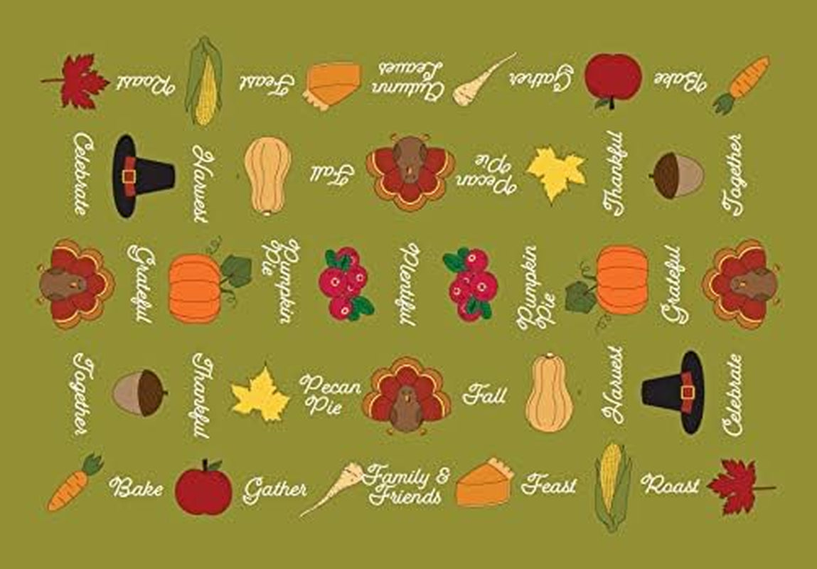 Thanksgiving Tablecloth (59" X 86", Thanksgiving)