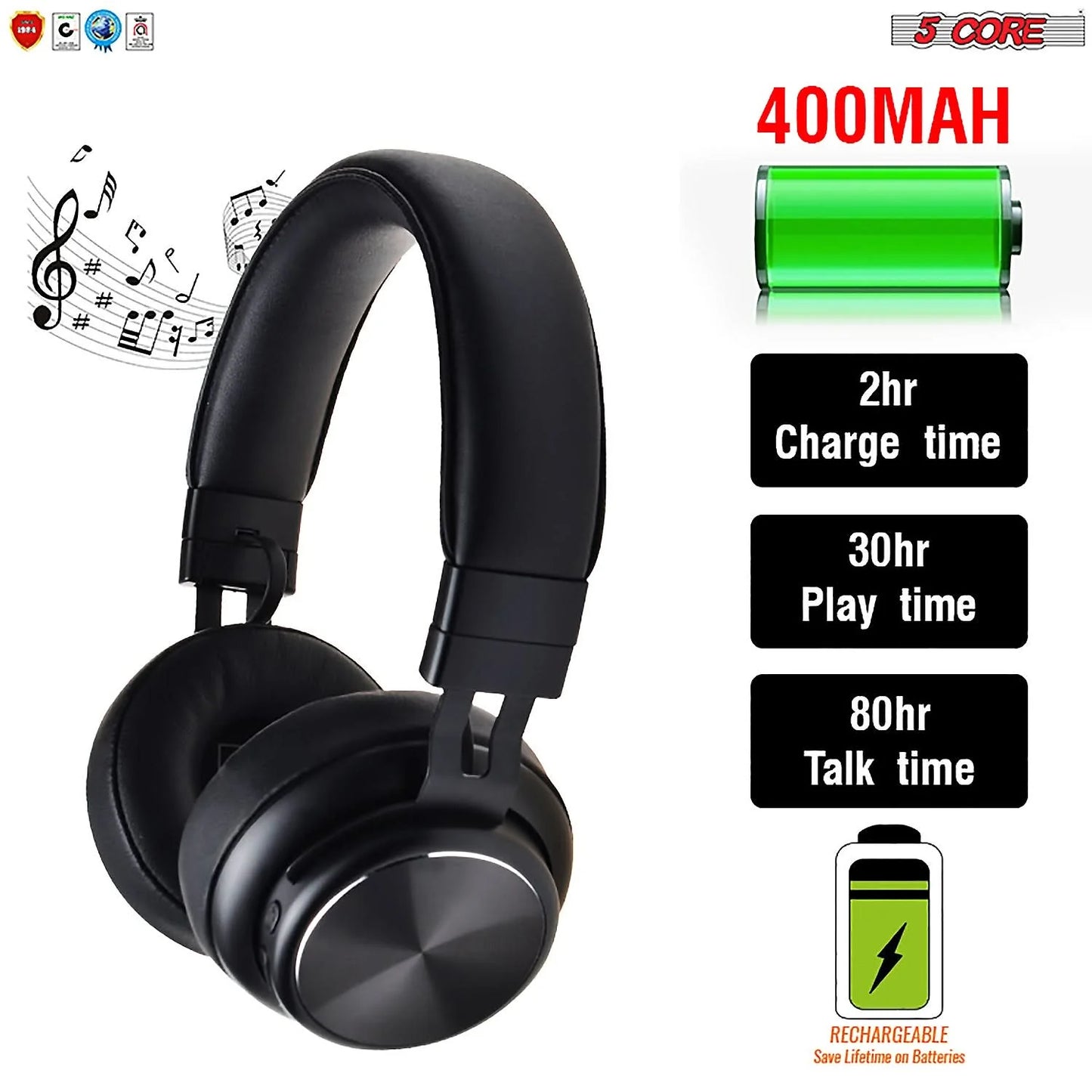 5Core Bluetooth Headphones Wireless Noise Cancelling Audifonos Inalambricos