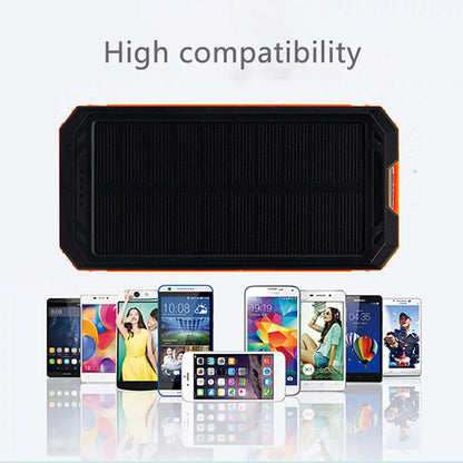 Waterproof 60000Mah Dual USB Portable Solar Battery Charger Solar Power Bank for Iphone, Mobile Cell Phone