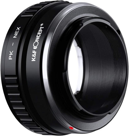 PK K Mount Lens to Sony NEX E-Mount Lens Adapter, Compatible with Sony NEX-3 NEX-3C NEX-3N NEX-5 NEX-5C NEX-5N NEX-5R NEX-5T NEX-6 NEX-7 NEX-F3 NEX-VG10 VG20