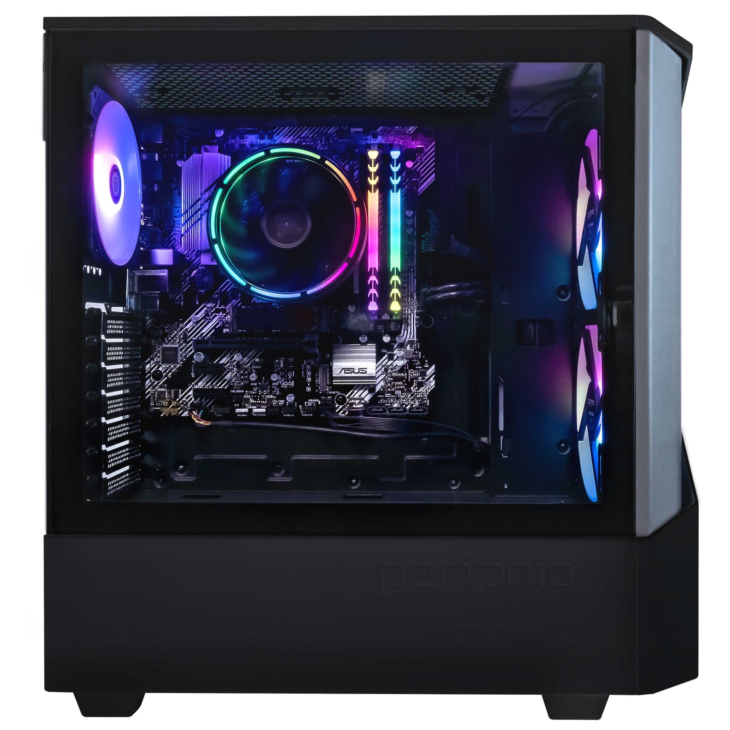 Dark Castle Prebuilt Gaming PC - AMD Ryzen 7 5700G CPU (4.6Ghz Turbo) | Radeon Vega 8 Igpu (4GB) | 1TB M.2 Nvme SSD Storage | 16GB DDR4 RAM | Windows 10 Gaming Desktop Computer | 5G-Wifi + BT