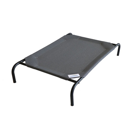 The Original  Elevated Pet Dog Bed for Indoors & Outdoors, Large, Gunmetal