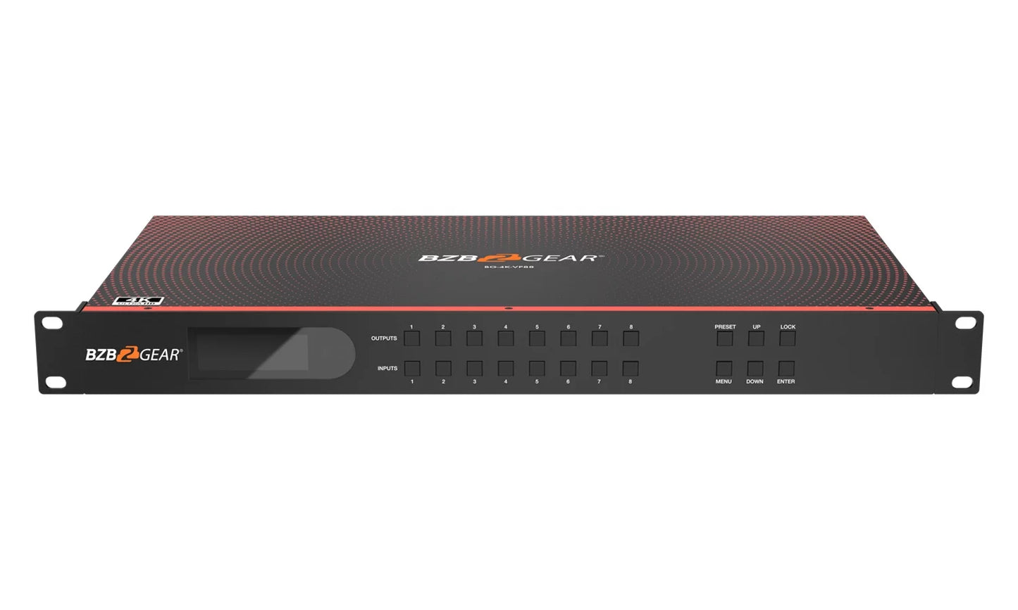 8X8 4K UHD Seamless HDMI Matrix Switcher/Video Wall Processor/Multiviewer with Scaler/Ir/Audio/Ip and RS-232