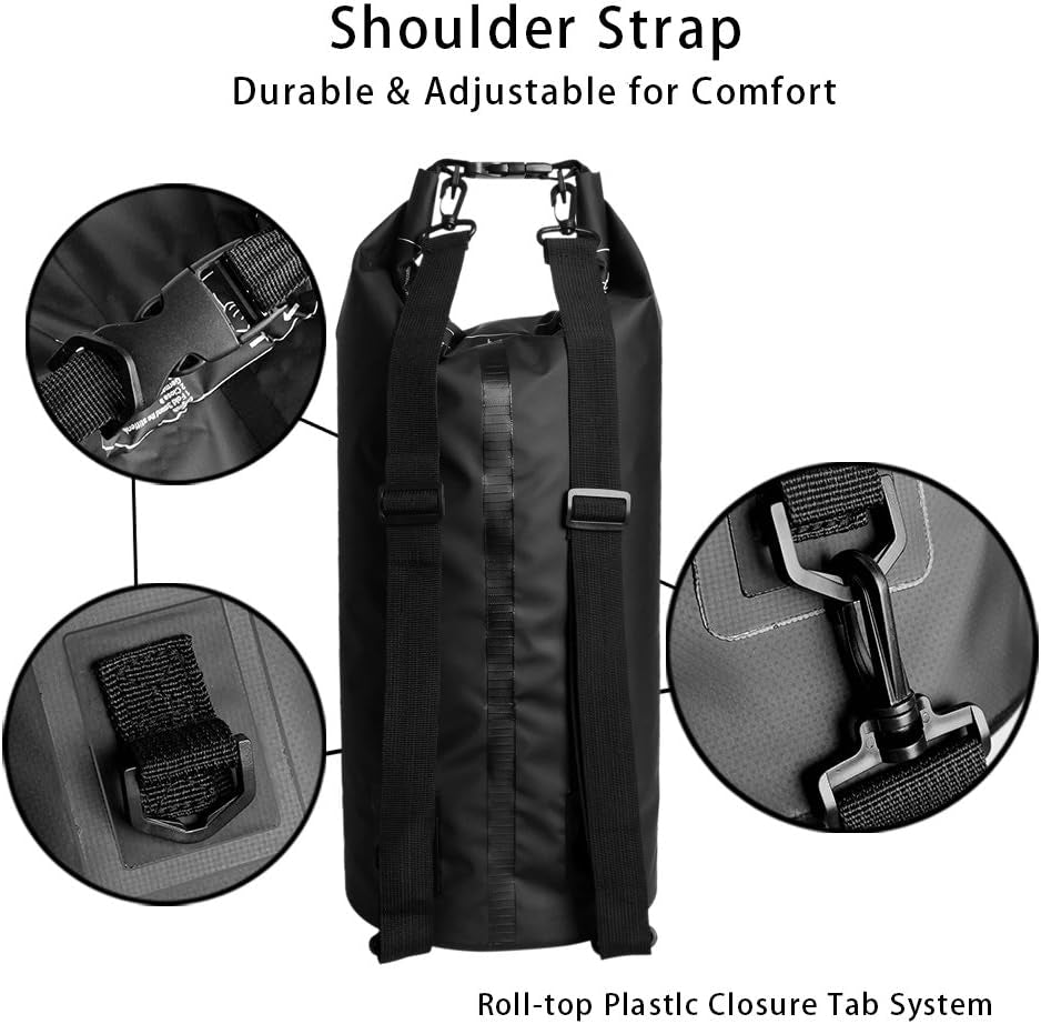 Dry Sack/Floating Waterproof Bag 2L/5L/10L/20L/30L for Boating, Kayaking, Hiking, Snowboarding, Camping, Rafting, Fishing and Backpacking