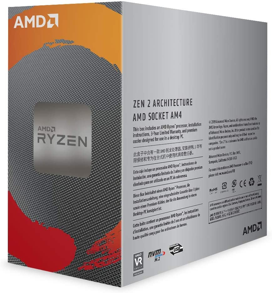 Ryzen 5 3600 6-Core, 12-Thread Unlocked Desktop Processor with Wraith Stealth Cooler