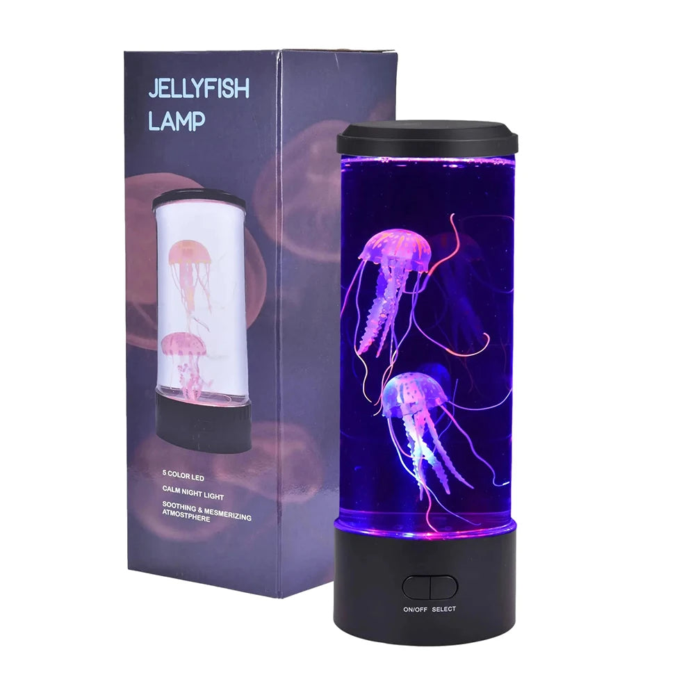 Color Changing Jellyfish Lamp Usb/Battery Powered Table Night Light Children'S Gift Home Bedroom Decor Boys Girls Birthday Gifts