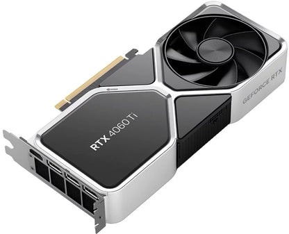 - Geforce RTX 4060 Ti 8GB GDDR6 Graphics Card - Titanium and Black