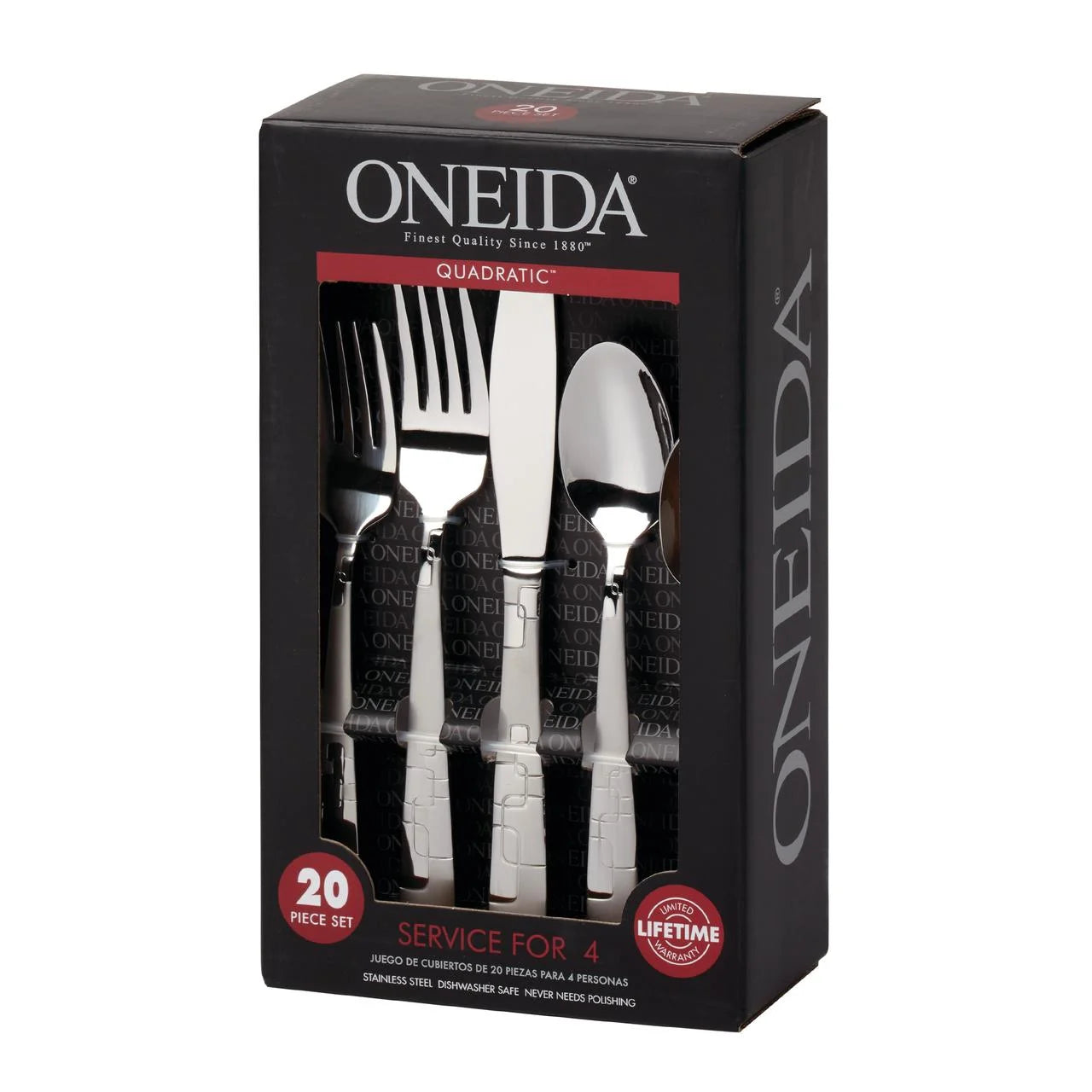 Quadratic 20 Piece Flatware Set, Service for 4