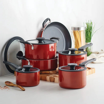 Aluminum Non Stick 11 Pc Nesting Cookware Set