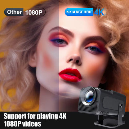 Android 11 390ANSI HY320 Projector 4K Native 1080P Dual Wifi6 BT5.0 Cinema Outdoor Portable Projetor Upgrated HY300