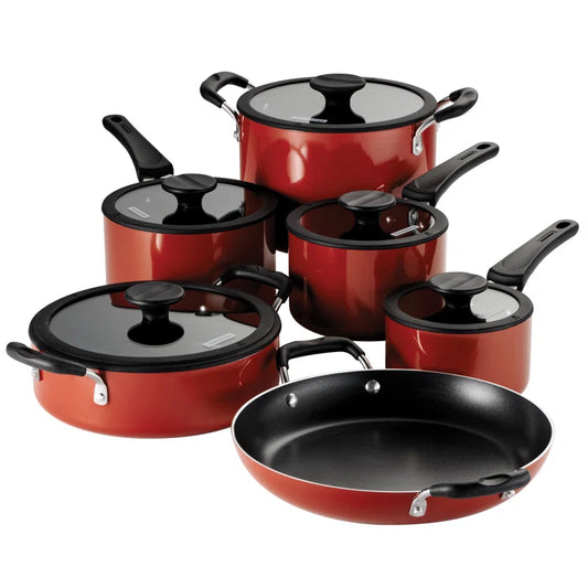 Aluminum Non Stick 11 Pc Nesting Cookware Set