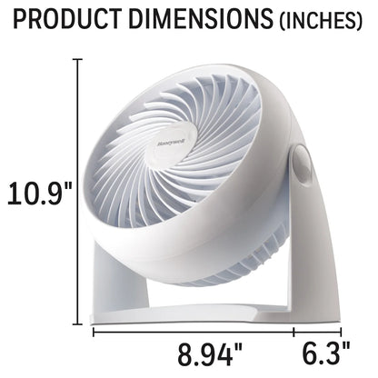 Honeywell Table Air Circulator Fan, HT-904, White