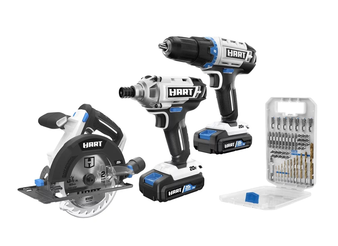 20-Volt 3-Tool Combo Kit with 50-Piece Accessory Kit (2) 20-Volt 1.5Ah Lithium-Ion Batteries