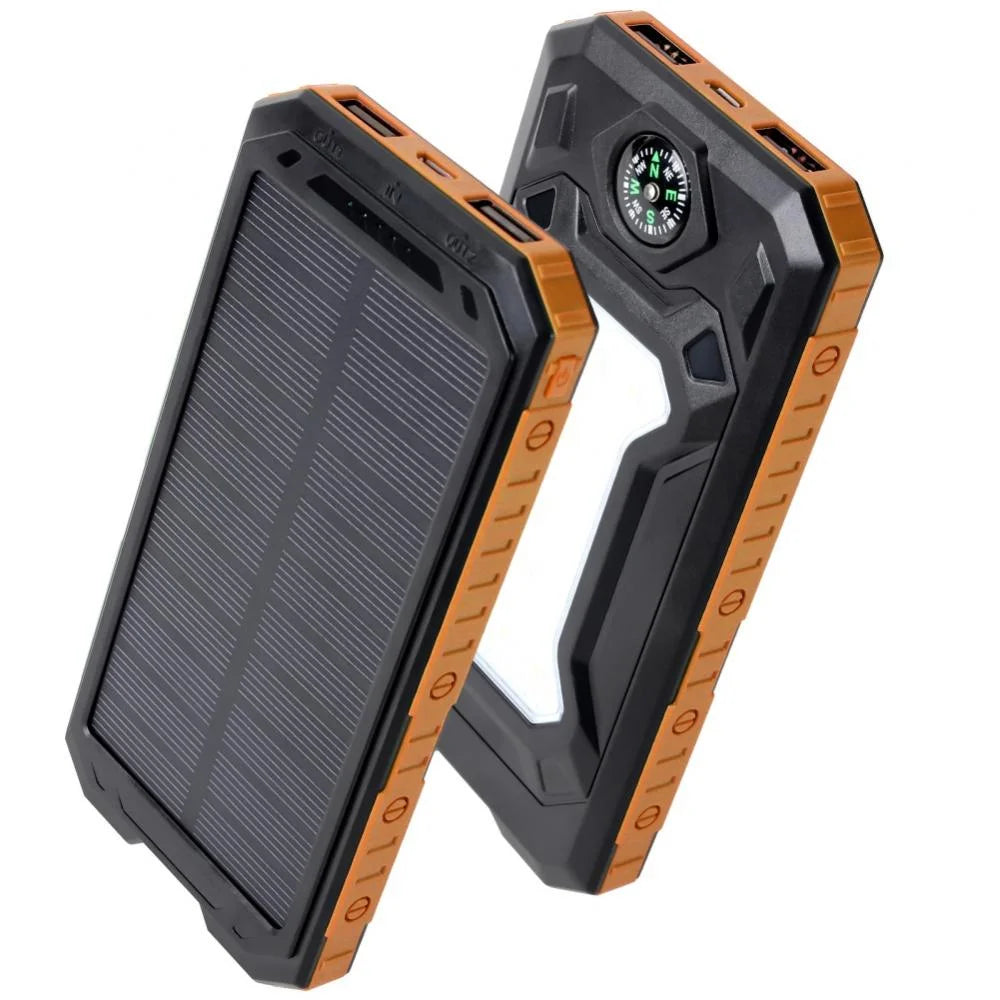 Waterproof 60000Mah Dual USB Portable Solar Battery Charger Solar Power Bank for Iphone, Mobile Cell Phone