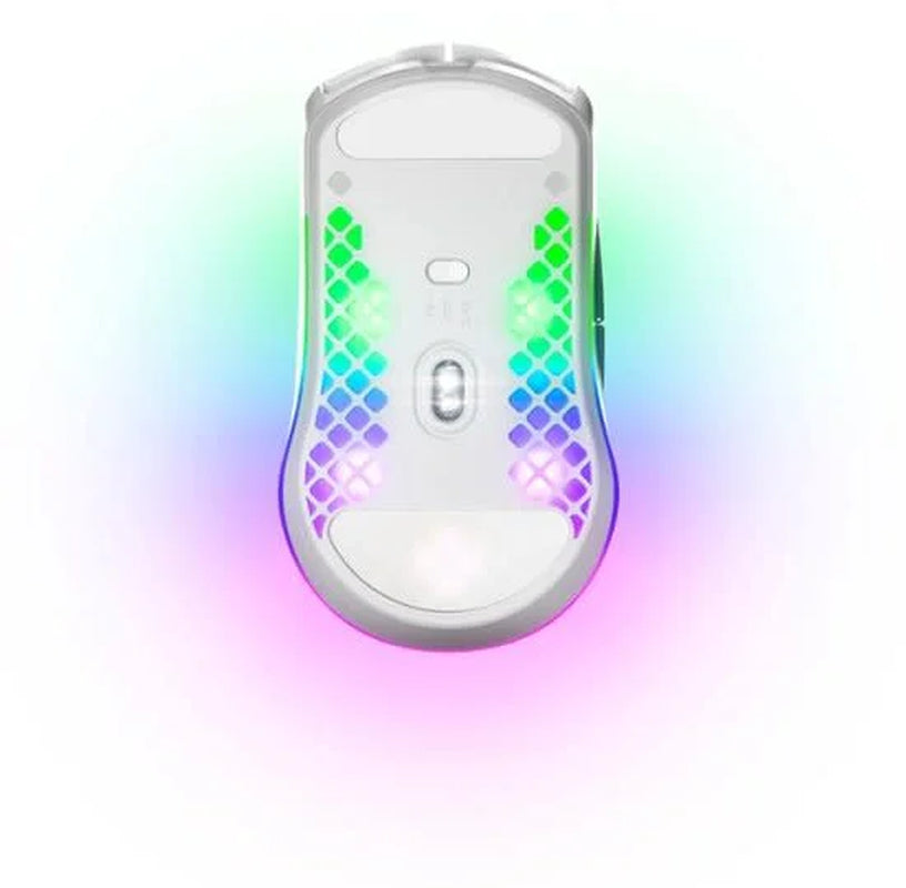 Aerox 3 2022 Edition Wireless Optical Gaming Mouse with Ultra Lightweight Design, White