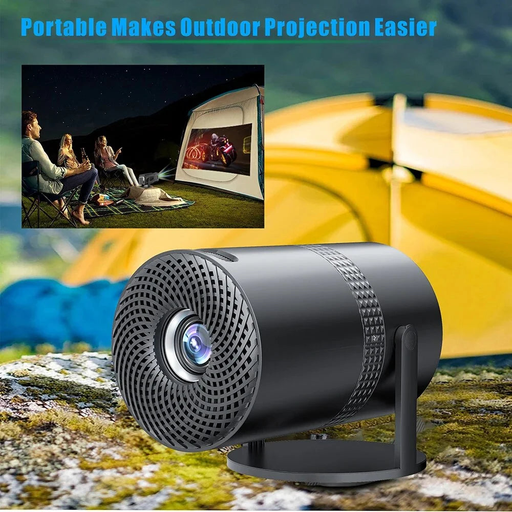 P300 Projector 4K Android 11.0 Wifi Rotatable Smart TV 720P Cinema Portable Outdoor Sync Phone Proyector for 1080P 8K Movie