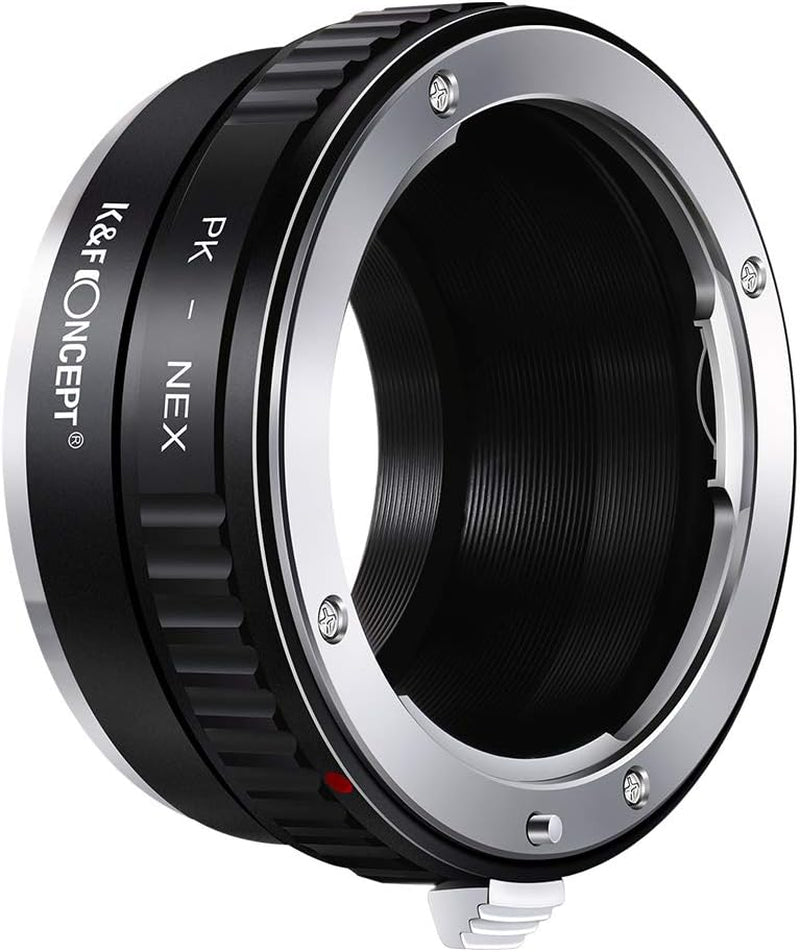 PK K Mount Lens to Sony NEX E-Mount Lens Adapter, Compatible with Sony NEX-3 NEX-3C NEX-3N NEX-5 NEX-5C NEX-5N NEX-5R NEX-5T NEX-6 NEX-7 NEX-F3 NEX-VG10 VG20