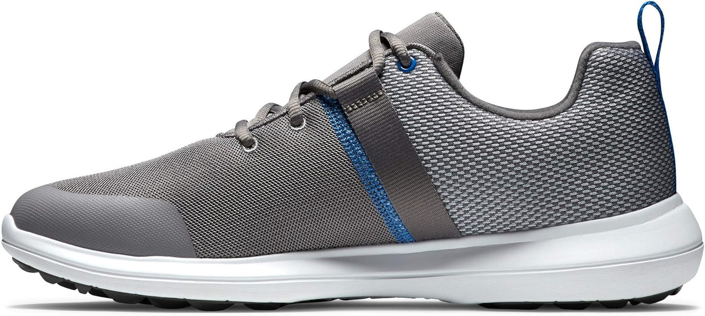 Men'S FJ Flex Previous Season Style Golf Shoe, Grey/Blue, 9 Wide