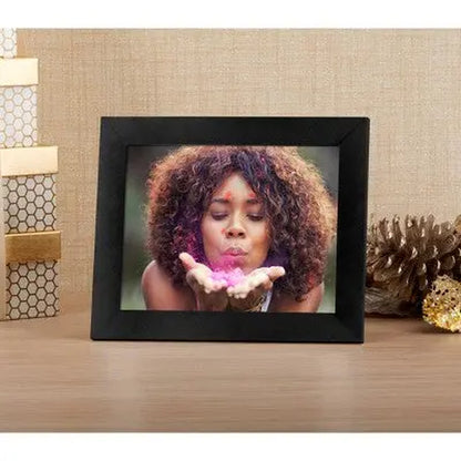 Open Box - 8" Wifi Digital Photo Frame Metal Black - Polaroid