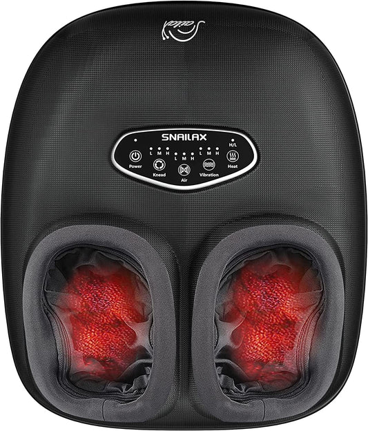 Shiatsu Foot Massager with Heat, Compression Foot Massager for Plantar Fasciitis, Fits up to Size 12