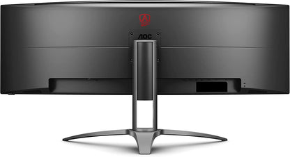 AGON Curved Gaming Monitor 49" (AG493UCX), Dual QHD 5120X1440 @ 120Hz, VA Panel, 1Ms 120Hz Adaptive-Sync, 121% Srgb, Height Adjustable, 4-Yr Zero Dead Pixels Manufacturer Guarantee