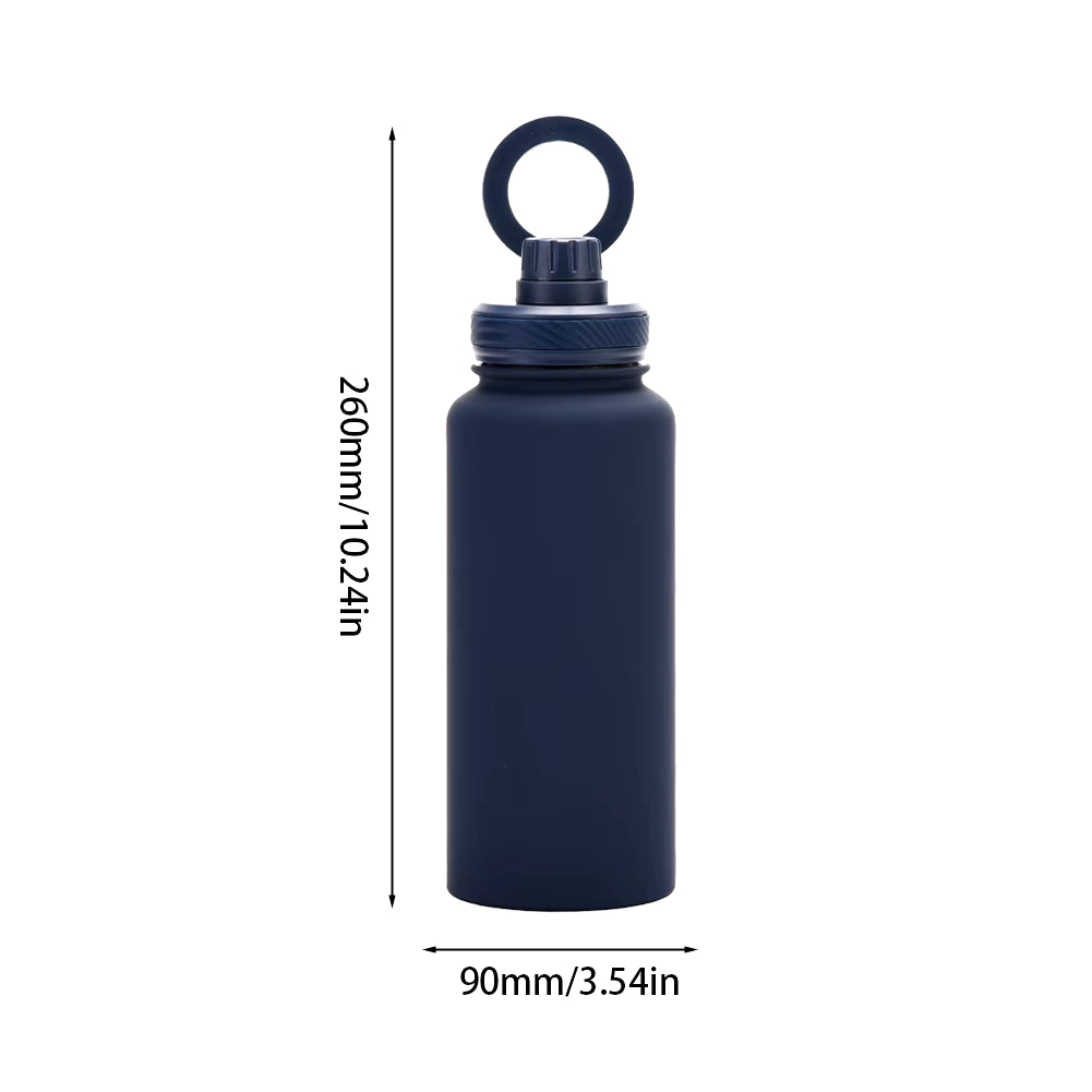 For Magsafe 1L/950ML Insulated Bottle Water Bottle with Rotating Phone Holder Thermal Water Cup Thermal Mug for Outdoor Sports