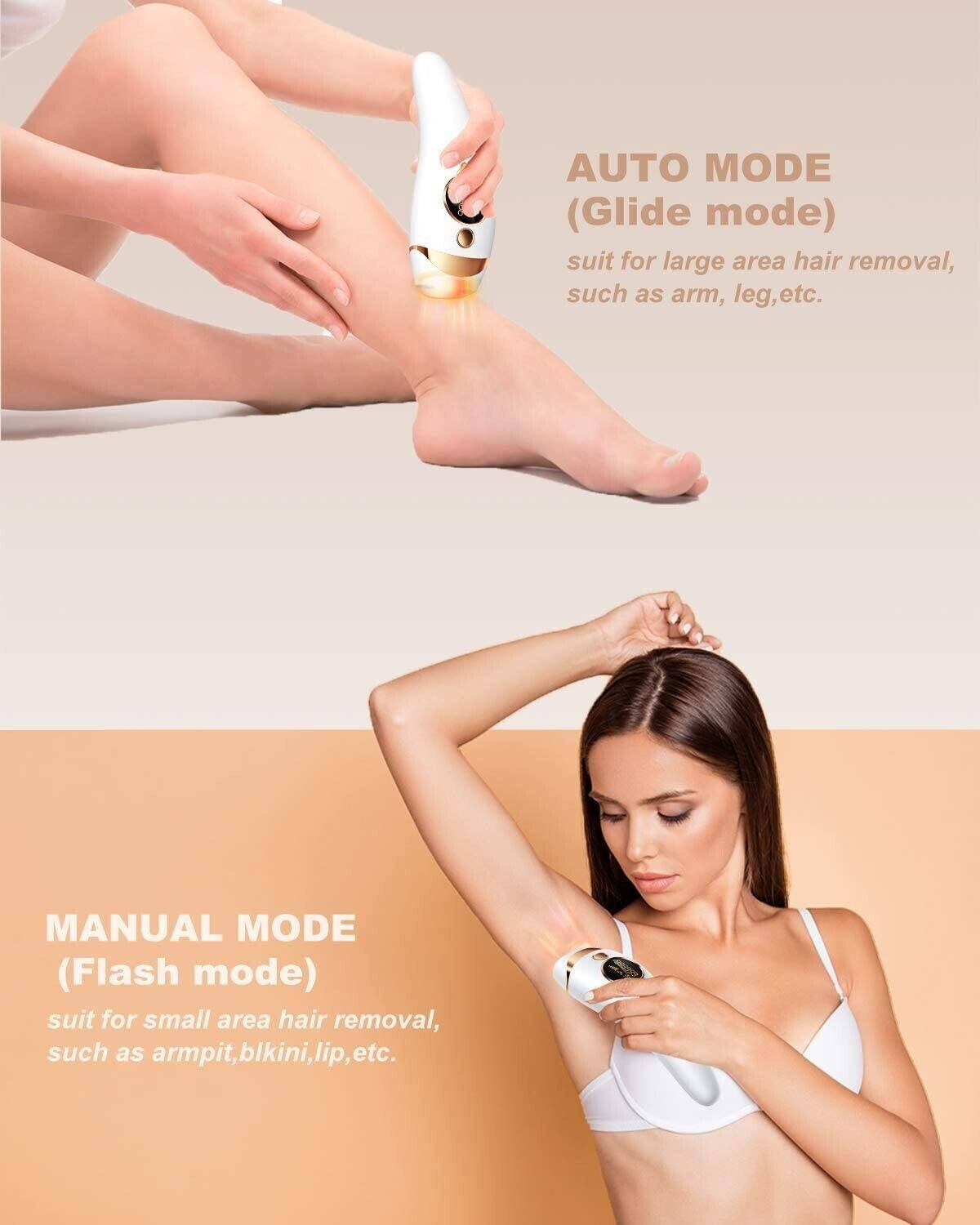 IPL Hair Removal Laser Permanent Body Epilator Painless Device 999,999 Flashes