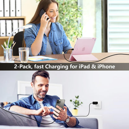 I.Phone 15 Pro Max Charger, 10 FT Long Cord USBC to USB C Fast Charging Cable with PD 20W Fast Charger Block for I.Phone 15/15 Pro Max/ 15 Pro/15 Plus, I Pad Pro 12.9/11 In, I Pad Air 5/4, Black