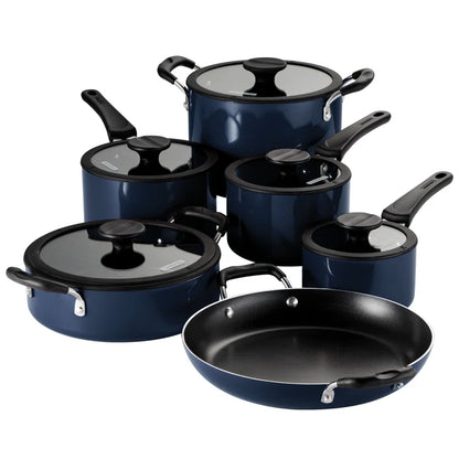 Aluminum Non Stick 11 Pc Nesting Cookware Set