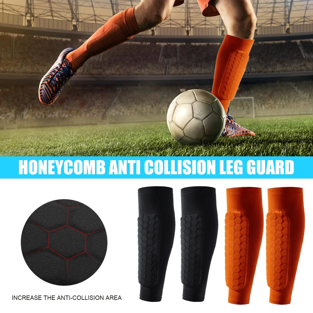 1/2Pcs Sports Soccer Shin Guard Pad for Kids Sleeve Sock Leg Support Football Compression Calf Sleeve Shinguard for Adult Teens