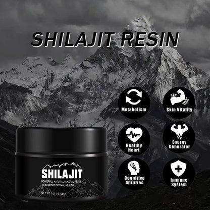 Shilajit Pure Himalayan 50 Grams Natural Organic Shilajit Resin,Golden Grade Shilajit Supplement for Men and Women with 80 Trace Minerals & Fulvic Acid for Energy, Immune Support