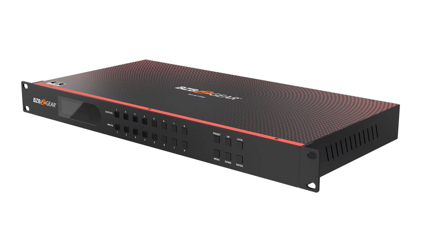 8X8 4K UHD Seamless HDMI Matrix Switcher/Video Wall Processor/Multiviewer with Scaler/Ir/Audio/Ip and RS-232