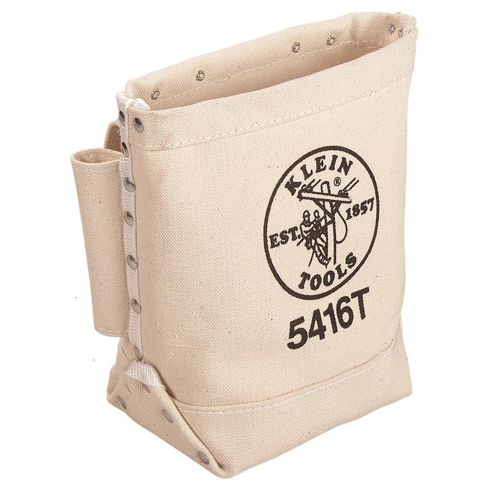 5416T Tool Bag, Bull-Pin and Bolt Pouch, No. 4 Canvas with Tunnel Connection, 5 X 10 X 9-Inch