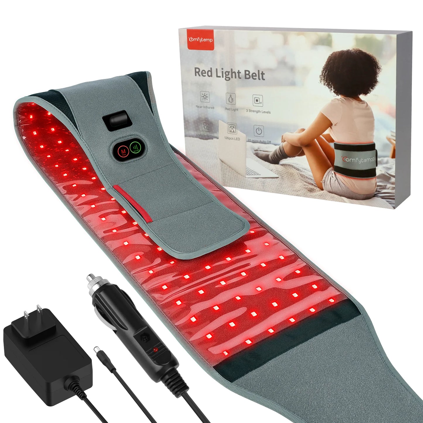 Red Light Therapy Belt for Body Back Waist Muscle Pain Relief