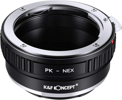 PK K Mount Lens to Sony NEX E-Mount Lens Adapter, Compatible with Sony NEX-3 NEX-3C NEX-3N NEX-5 NEX-5C NEX-5N NEX-5R NEX-5T NEX-6 NEX-7 NEX-F3 NEX-VG10 VG20