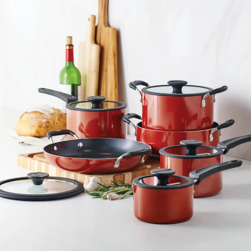 Aluminum Non Stick 11 Pc Nesting Cookware Set